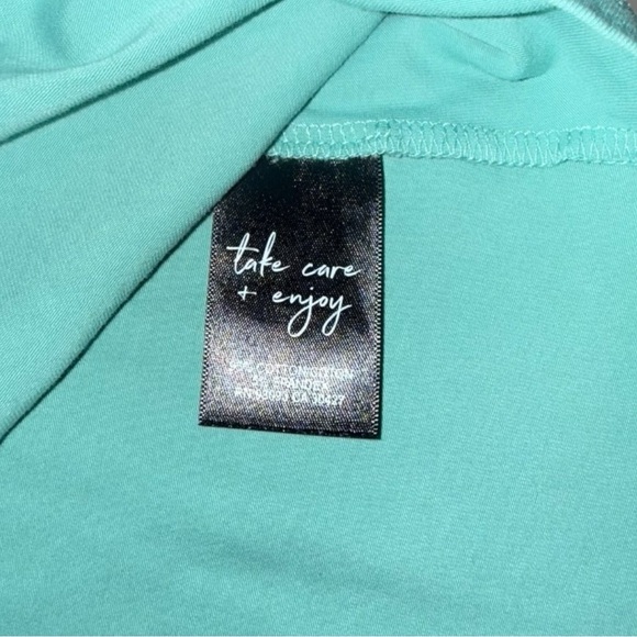 NIC+ZOE SHIRT TAIL PERFECT TANK Hazy Aqua Plus 1X - Picture 9 of 10